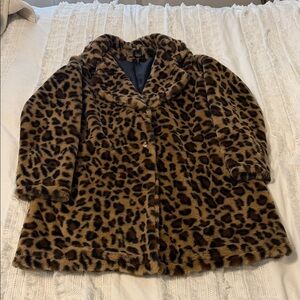 Leopard Print Teddy Jacket